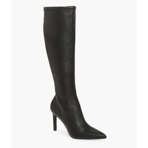 Open Edit Viv Black Women's Knee-High Pointy Toe Boots Size 7